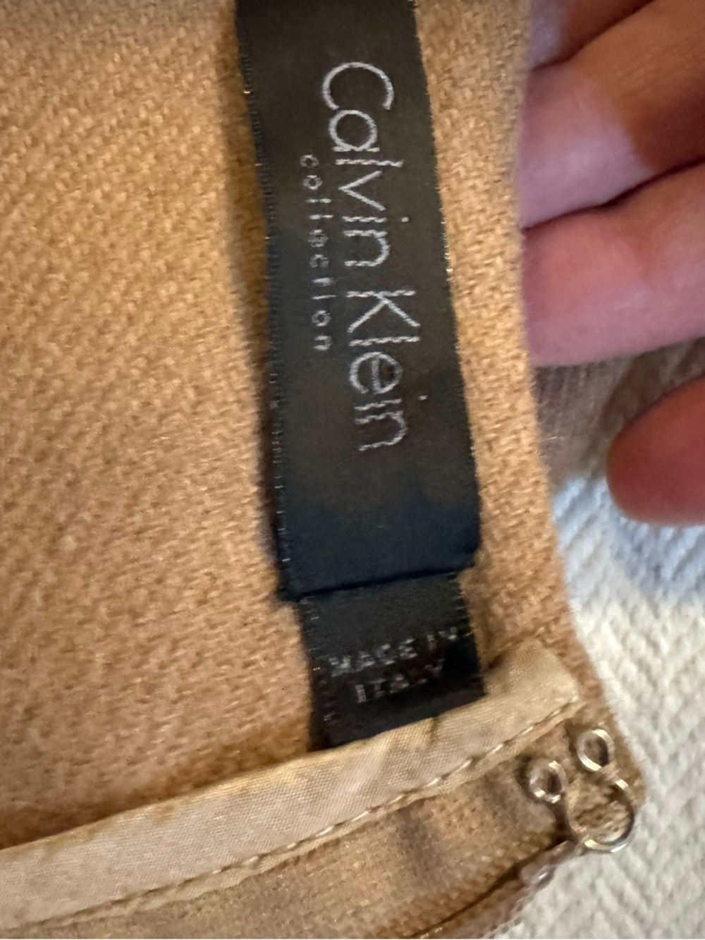 Calvin Klein Collection Camel Midi Dress - Picture 9 of 11